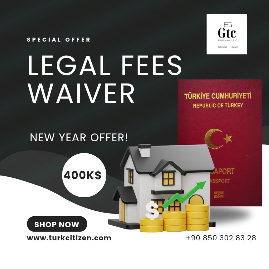 turkish citizenship with 400K$ real estate investment